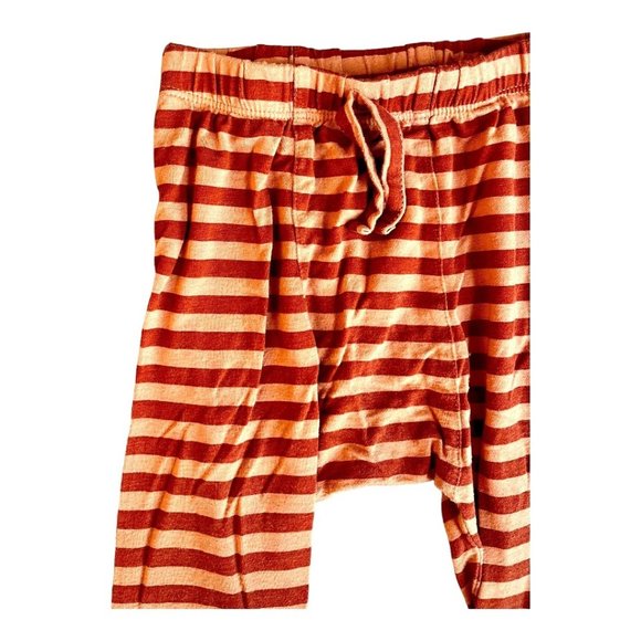 Kate Quinn Classic Panda Pant, Orange Stripe Baby Joggers, Size 12-18 M - Picture 3 of 5